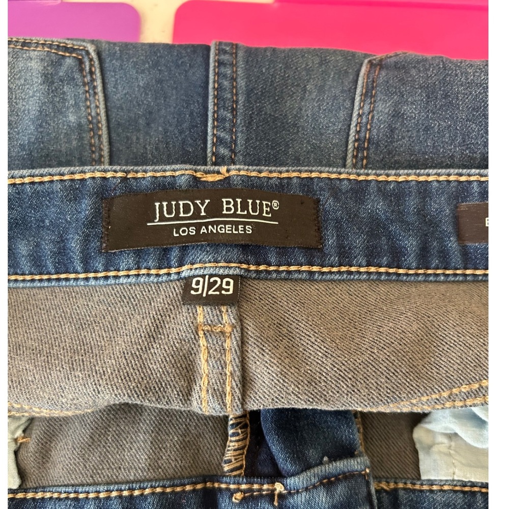 Judy Blue Boyfriend Fit Jeans Women Size 929 Blue Wash Denim Style JB88207 - Picture 4 of 14